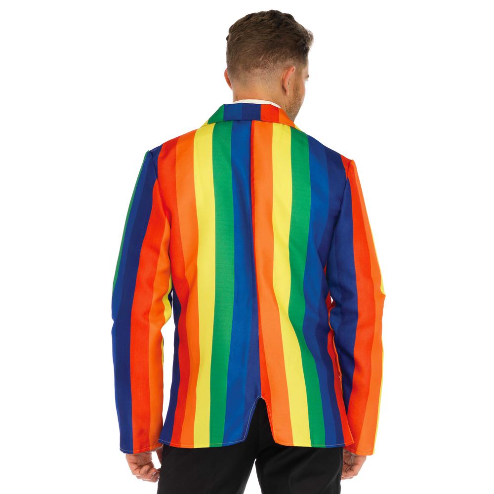 Leg Avenue - Rainbow Clown Suit Kostuum - Regenboog